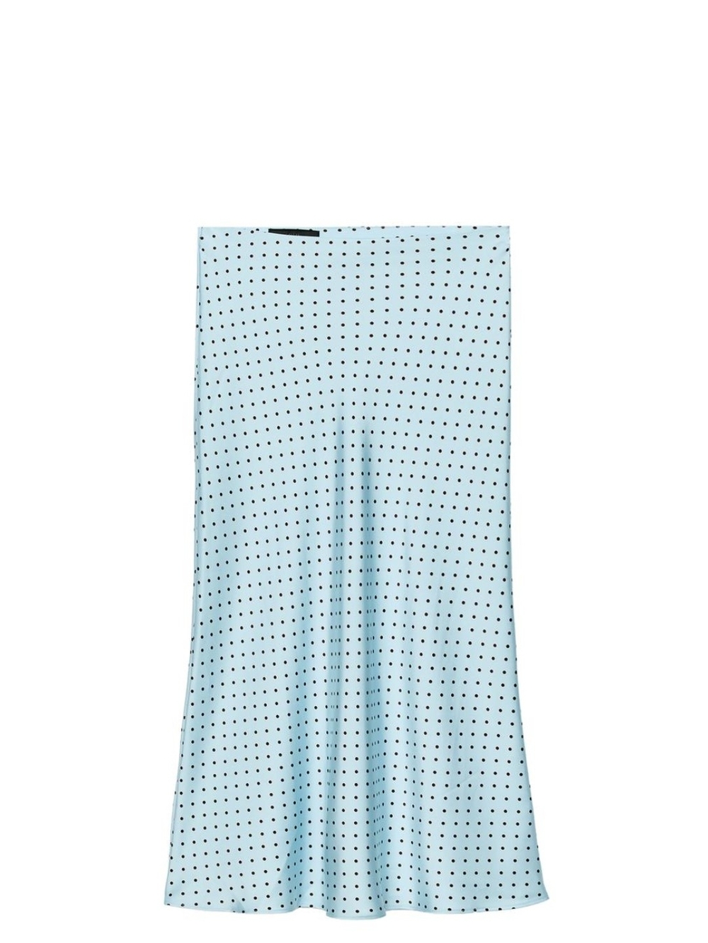 Zara Light Blue Polka Dot Maxi Skirt